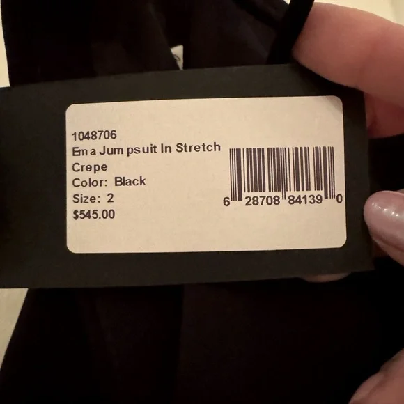 NWT ❣️ Halston Ema Cutout Wide-Leg Halter Jumpsuit Size 2 - Picture 9 of 9